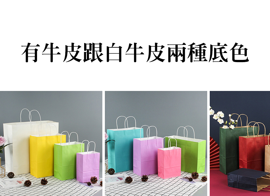 素色/彩色牛皮紙袋 08