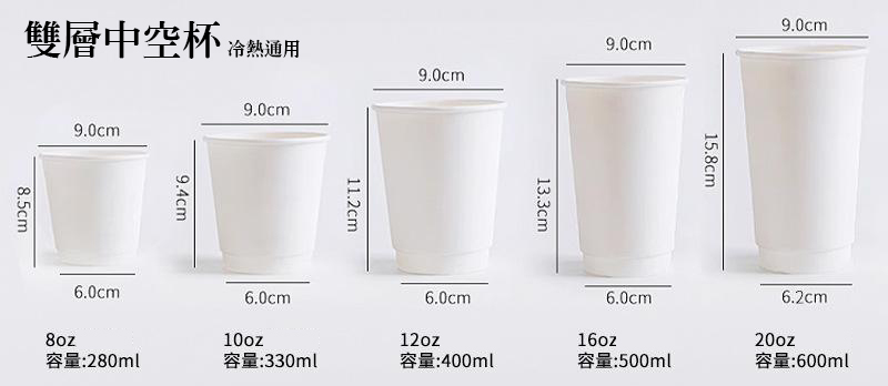 牛皮紙杯・咖啡紙杯商品參考