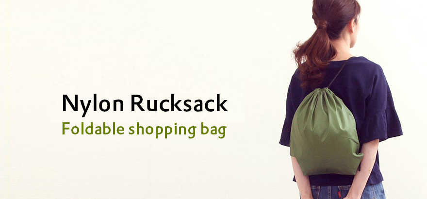 Pocket Shopping Tote Folding Handle Nylon Bag